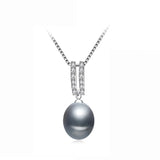 Freshwater Pearl Pendant Necklace, Sterling Silver Chain, Bride Gift