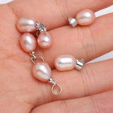 Freshwater Pearl Pendant Rice Shape for DIY Necklace