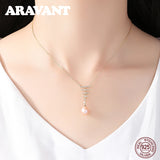 Freshwater Pearl Pendant 925 Silver Necklace Statement Jewelry