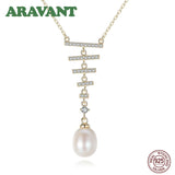 Freshwater Pearl Pendant 925 Silver Necklace Statement Jewelry