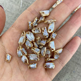 Freshwater Pearl Pendants for DIY Jewelry Making 7x11-8x12mm