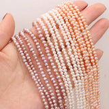 Freshwater Pearl Beads 3-3.5mm Orange Purple for DIY Jewelry Making