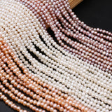 Freshwater Pearl Beads 3-3.5mm Orange Purple for DIY Jewelry Making