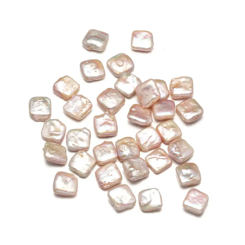 Freshwater Pearl Punch Beads Square Shape DIY Jewelry Making