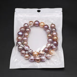 Natural Freshwater Pearl Purple Round Beaded Charms for Jewelry Making