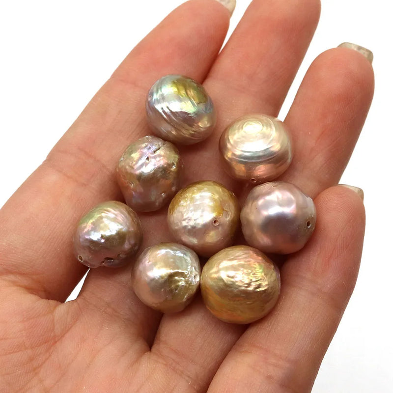 12-13mm Freshwater Pearl Rainbow Beads for DIY Jewelry Making