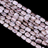 Natural Freshwater Pearl Rectangular Beaded DIY Charm Necklace Bracelet
