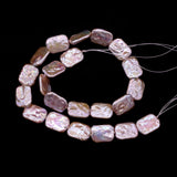 Natural Freshwater Pearl Rectangular Beaded DIY Charm Necklace Bracelet