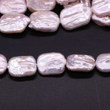 Natural Freshwater Pearl Rectangular Beaded DIY Charm Necklace Bracelet