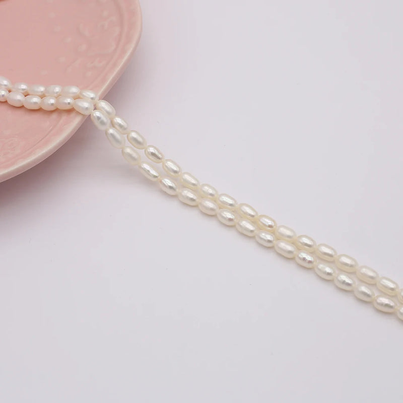 Freshwater Pearl Rice Beads Loose Bead 3.8-4.2mm