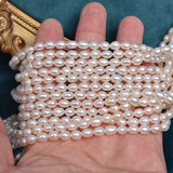 Freshwater Pearl Rice Shaped 4-5mm Beads Baroque DIY Beads