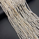Freshwater Pearl Rice-Shaped Beads 2.8-3.2 MM DIY Jewelry Making