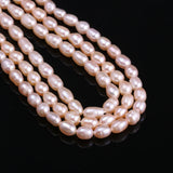Freshwater Pearl Rice-Shaped Beads Charm For Jewelry Making