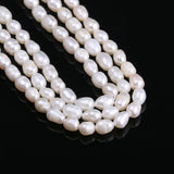 Freshwater Pearl Rice-Shaped Beads Charm For Jewelry Making