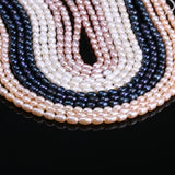 Freshwater Pearl Rice-Shaped Beads Charm For Jewelry Making