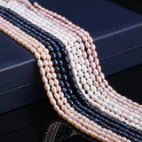 Freshwater Pearl Rice-Shaped Beads Charm For Jewelry Making