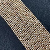 Freshwater Pearl Rice-shaped Bead Two-color Necklace Bracelet 2.8mm