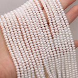 Natural Freshwater Pearl Rice-shaped Punch Loose Beads For Jewelry Making