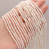 Natural Freshwater Pearl Rice-shaped Punch Loose Beads For Jewelry Making
