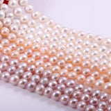 Round Natural Freshwater Pearl Beads for Jewelry Making