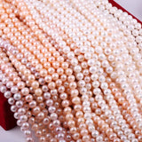Round Natural Freshwater Pearl Beads for Jewelry Making