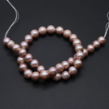Round Purple Baroque Pearl Beads for Jewelry Making