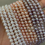 Natural Freshwater Pearl Rice Beads 5-6mm DIY Jewelry