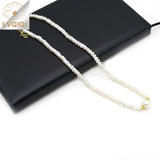 Freshwater Pearl Shell Mother Plant Flat Round Necklace Pendant
