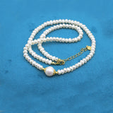 Freshwater Pearl Shell Mother Plant Flat Round Necklace Pendant