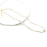Freshwater Pearl Shell Mother Plant Flat Round Necklace Pendant