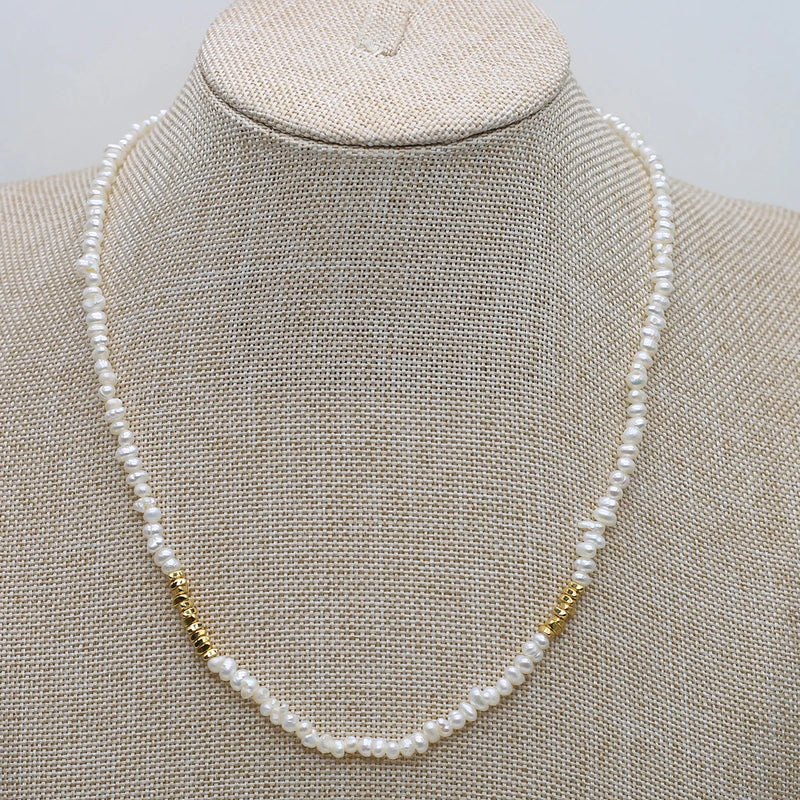 Freshwater Pearl Shell Mother Plant Flat Round Necklace Pendant