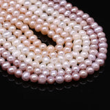 Natural Freshwater Pearl Sphere Beads 36cm for Women Bracelet Earring Necklace