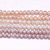 Natural Freshwater Pearl Sphere Beads 36cm for Women Bracelet Earring Necklace