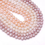 Natural Freshwater Pearl Sphere Beads 36cm for Women Bracelet Earring Necklace