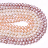 Natural Freshwater Pearl Sphere Beads 36cm for Women Bracelet Earring Necklace