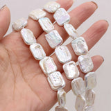 Square-shaped Baroque Pearl Beaded DIY Necklace Jewelry