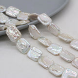 Square-shaped Baroque Pearl Beaded DIY Necklace Jewelry