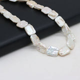 Square-shaped Baroque Pearl Beaded DIY Necklace Jewelry