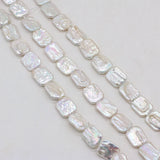Square-shaped Baroque Pearl Beaded DIY Necklace Jewelry
