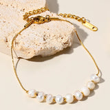 Freshwater Pearl Stainless Steel Bracelet Light Niche Hand Jewelry Women