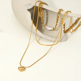 Freshwater Pearl Stainless Steel Choker Necklace Love Pendant