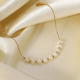 Freshwater Pearl Stainless Steel Bracelet