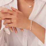 Freshwater Pearl Stainless Steel Bracelet