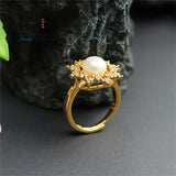 Freshwater Pearl Starlight Diamond Ring for Women