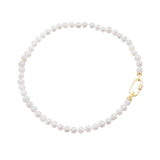 Freshwater Pearl Strand Necklace 14K Plated Clasp Classic Chocker Jewelry