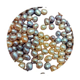 7-8mm Baroque Freshwater Pearl Beads, Light Purple, Non-porous, for Earrings