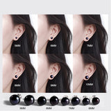 Freshwater Pearl Stud Earrings 925 Sterling Silver Cultured Pearl for Women
