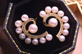 Freshwater Pearl Stud Earrings Women Cultured Pearl Jewelry