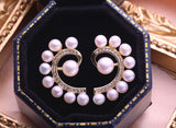 Freshwater Pearl Stud Earrings Women Cultured Pearl Jewelry