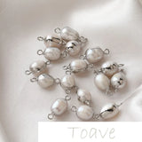 Freshwater Pearl Thread Double Hanging DIY Earrings